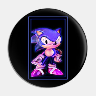 Sonic blue Pin