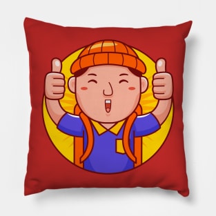 Traveller Man Pillow