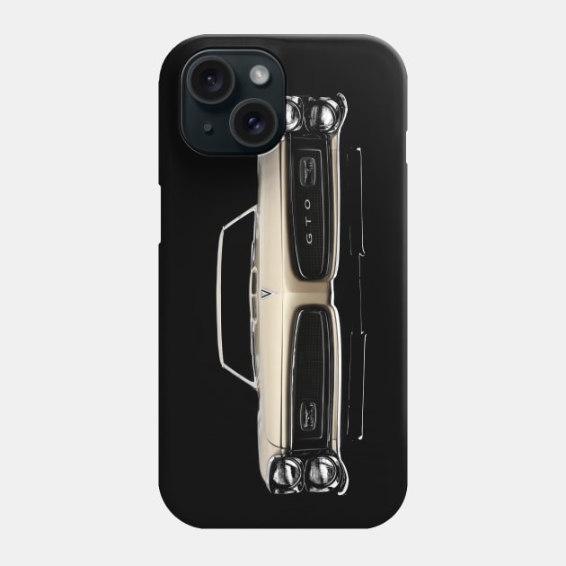 1966 Pontiac GTO - high contrast Phone Case by mal_photography