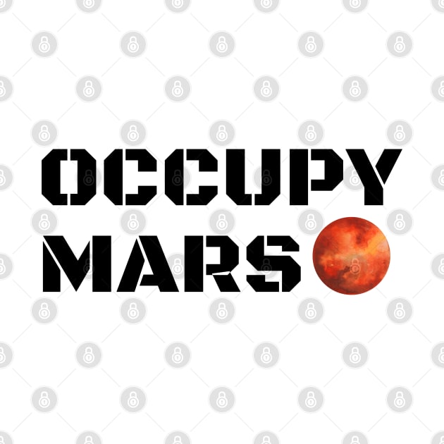 Occupy Mars Black by labstud