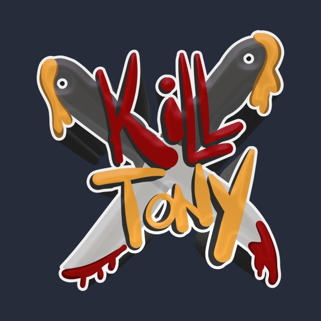 Kill Tony Podcast Logo With Knives Out by Ina