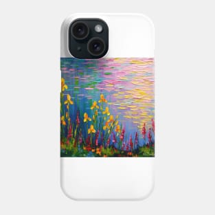 Flowers by the pond Phone Case