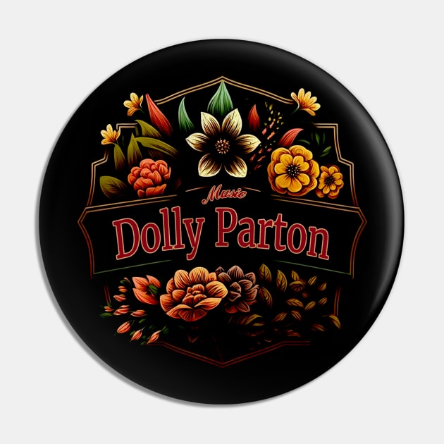 Dolly Parton Flower Vintage Pin by Itulah Cinta