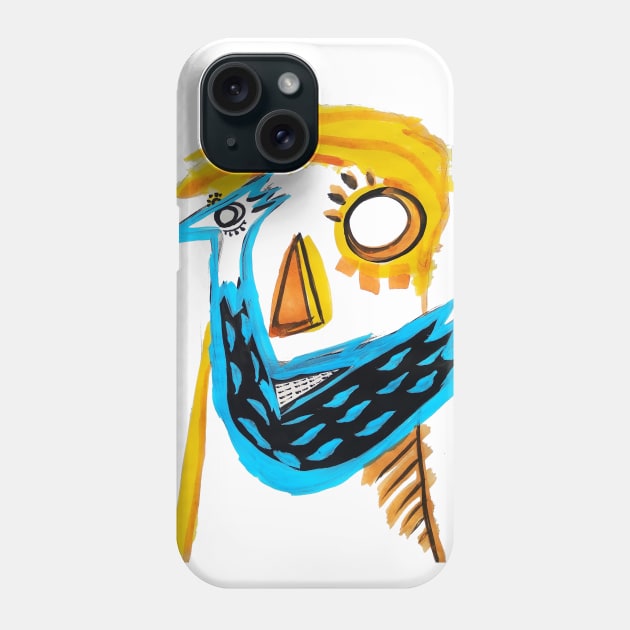 face bird Phone Case by Angel Rivas