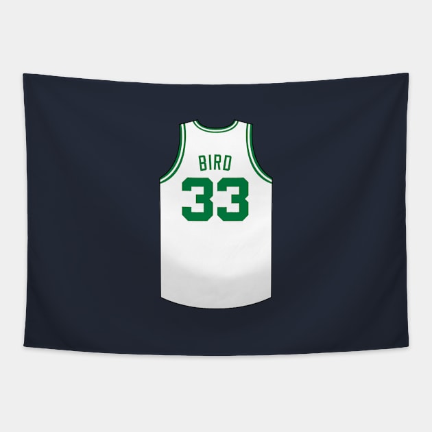 Larry Bird Boston Jersey Qiangy Tapestry by qiangdade