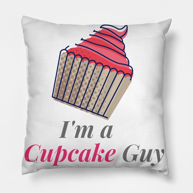 Cupcake guy Pillow by Lore Vendibles