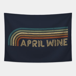 April Wine Retro Stripes Tapestry