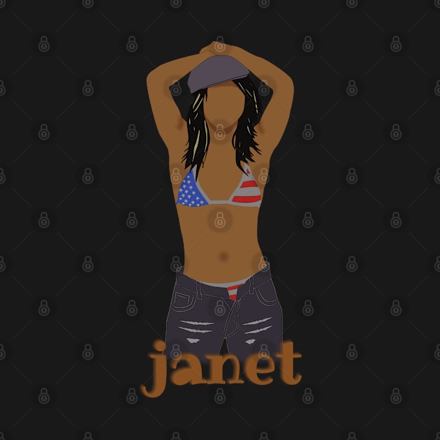 janet brown // fan by GleenLotus Ink