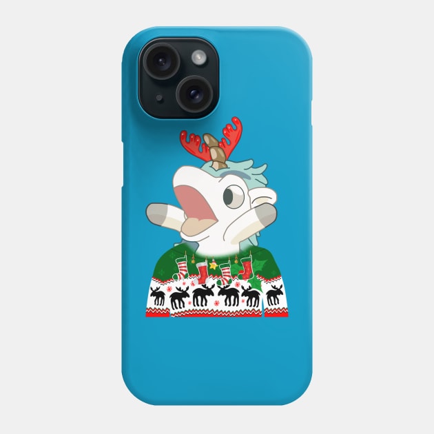 Unicorse Santa 2023 Phone Case by pedrsavan.art