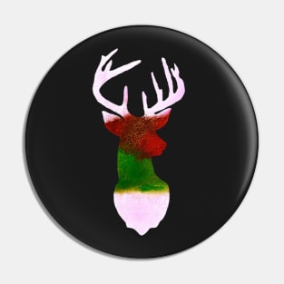 Acrylic paint cosmic deer Pin