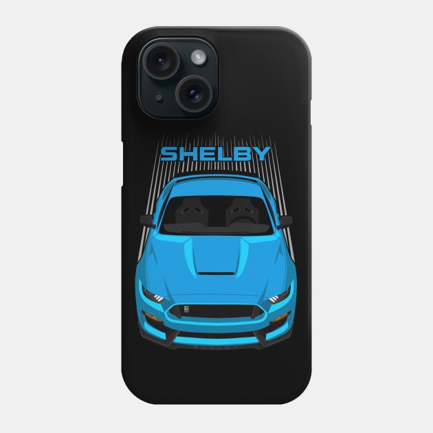 Ford Mustang Shelby GT350 2015 - 2020 - Grabber Blue Phone Case by V8social