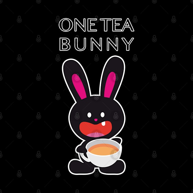 One Tooth Rabbit with Tea by HappyGiftArt