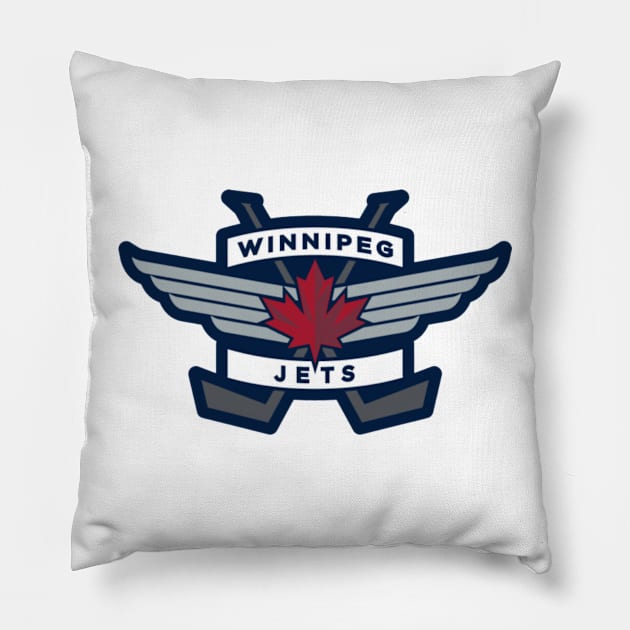 Winnipeg Jets Pillow by Jedistudios 