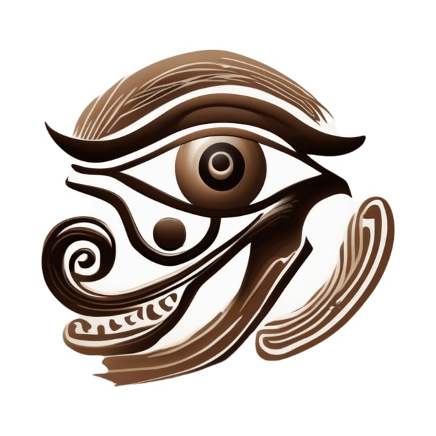 Eye of Horus Brown Shadow Silhouette Anime Style Collection No. 220 by cornelliusy