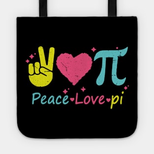Heart Pi Day Funny Graphic Math Teacher for Women Kids Men Tote