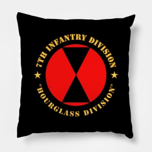 7th Infantry Division - Hourglass Division wo Bkgrd Pillow