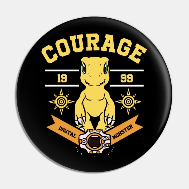 Crest of Courage - Agumon Pin by Extended Heroes