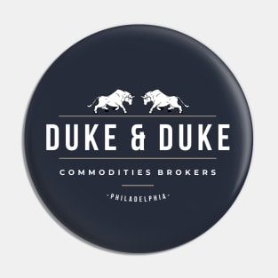 Duke & Duke Commodities Brokers - modern vintage logo Pin