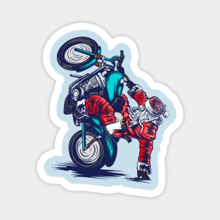 santa motorcycle Magnet