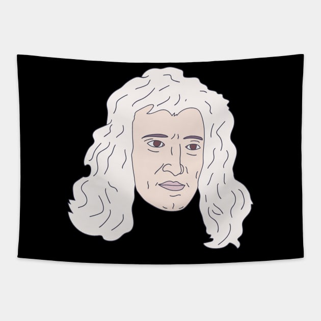 Isaac Newton - Famous Scientist - Calculus Inventor Tapestry by DeWinnes