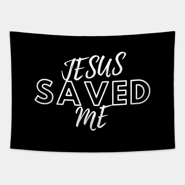 JESUS SAVED ME Tapestry by Faith & Freedom Apparel 