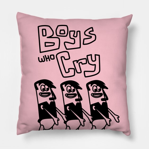 boys who Cry Band - back print Pillow by tamir2503