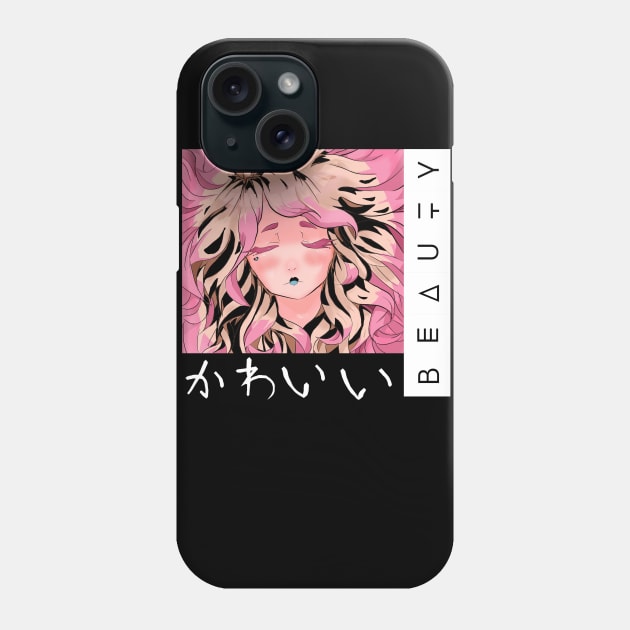 Cute Beauty Anime Girl Phone Case by TonTomDesignz