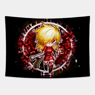 Vampire Gun Girl Tapestry