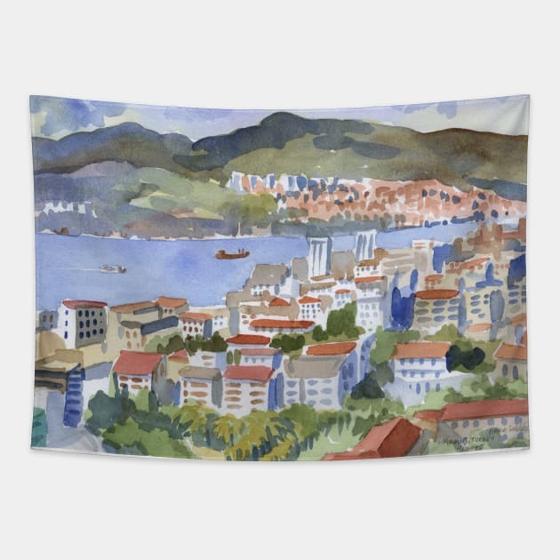 Izmir, Turkey Tapestry by CheezeDealer