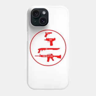 Guns And The Art Of Escalation By Abby Anime(c)(RedDistressed) Phone Case