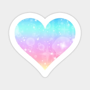 Kawaii Magical Unicorn Heart Magnet