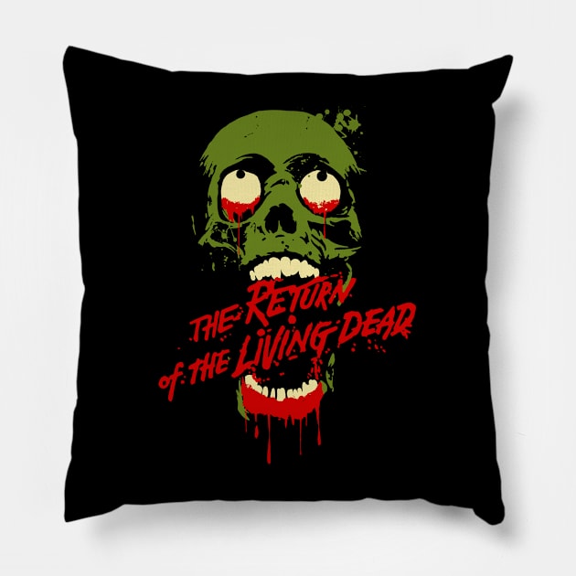 Return of the Living Dead Zombies Pillow by StudioPM71