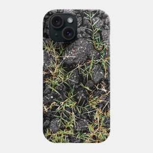 Green Grass Growing On Black Stones - Alternative Phone Case