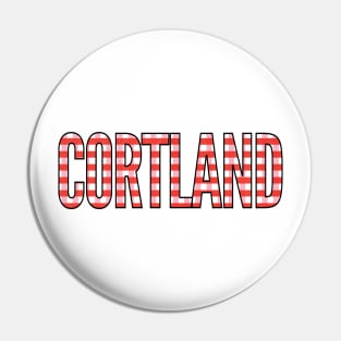 Cortland Gingham Pattern Pin