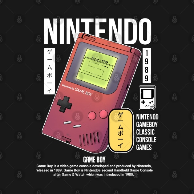 Nintedo Gameboy Ilustration Design For T-shir etc by Mfa design