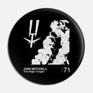 Joni Mitchell / Minimalist Graphic Artwork Design Pin