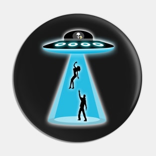 Funny Alien Abduction Pin