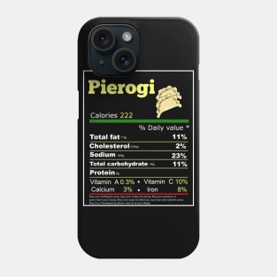 pierogi nutrition facts Phone Case