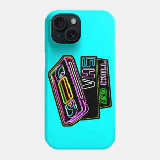 VHS and Chill (New Colors for Dark Tees) Phone Case