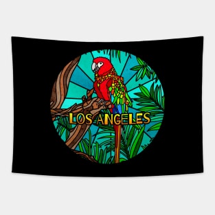 Los Angeles - Wild Parrot Tapestry