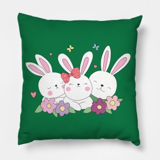 Easter Bunnies Pillow