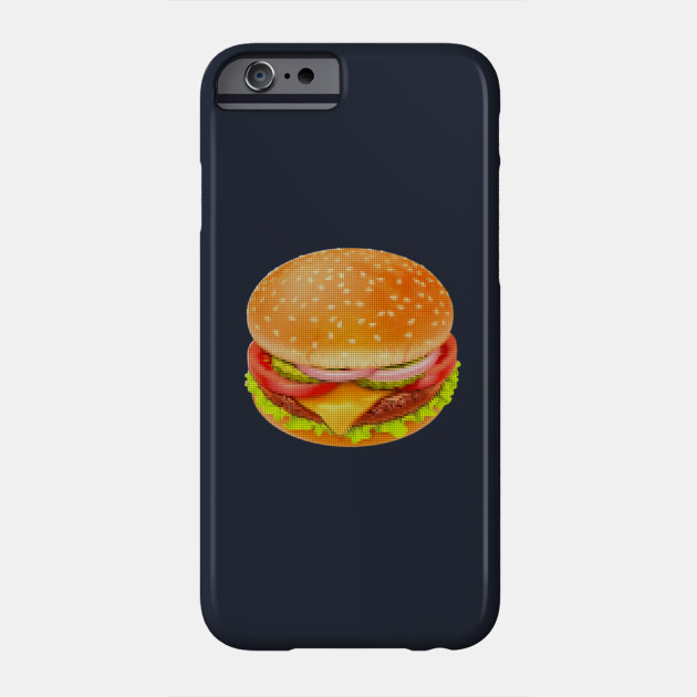 Hamburger Cheeseburger Pixel Art Cartoon