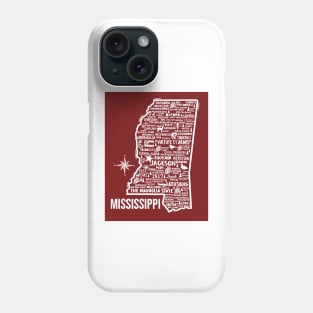 Mississippi Map Phone Case