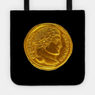 Ancient Antique Roman Emperor Golden Coin for Numismatist Tote