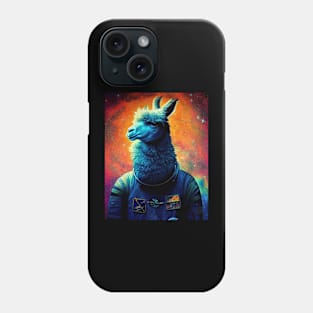 Cute Llama In Spacesuit Phone Case