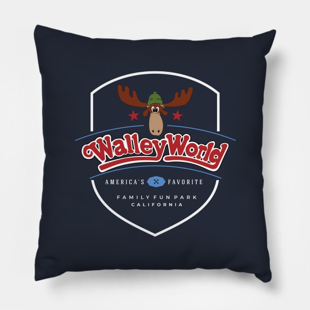 Walley World - modern logo design Pillow by BodinStreet