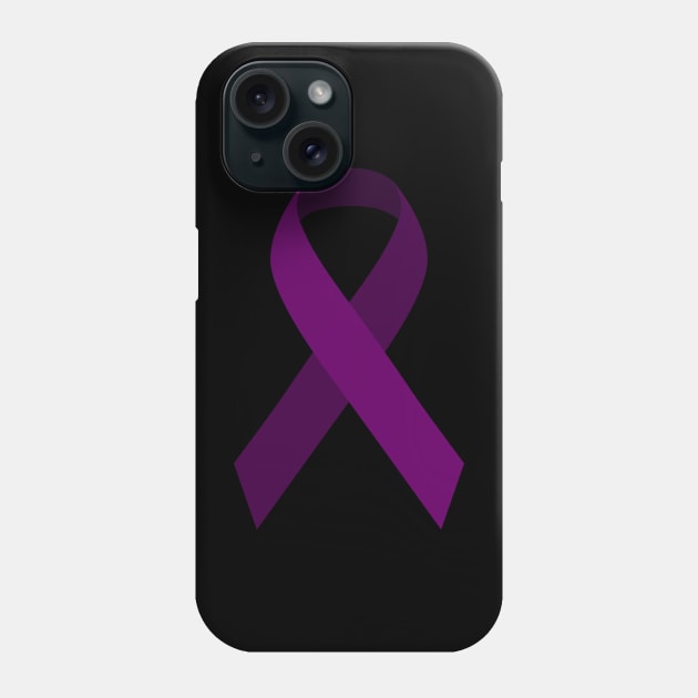 Purple Ribbon Awareness Day Phone Case by TinPis