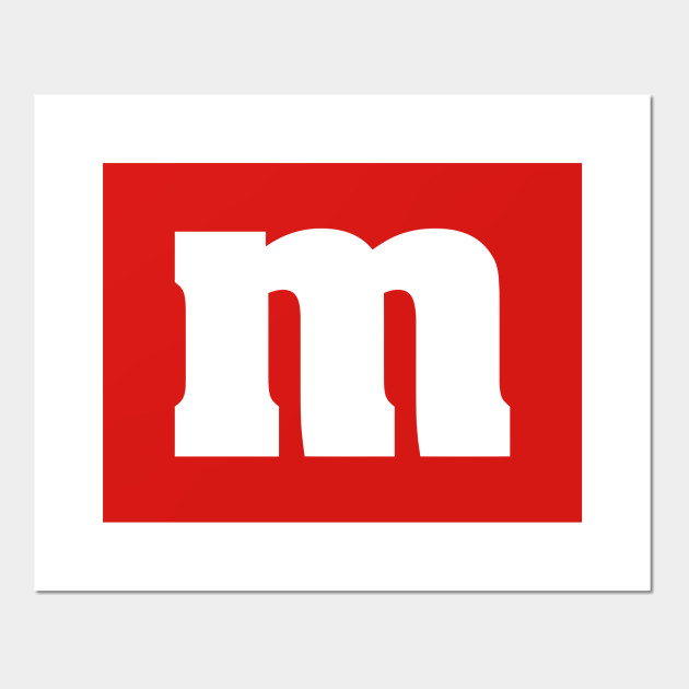 M Candy Letter Halloween Costume M Candy Letter Halloween Costume Affiche Et Impression D Art Teepublic Fr