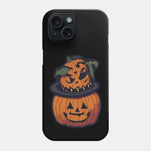 Halloween funny scary pumpkins Phone Case