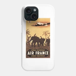 AIR FRANCE AFRIQUE Advertising Africa Vintage Airline Travel Phone Case